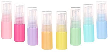 8 STK Alkohol Pumpflasche Nachfüllbar Pumpspender 10ml Reise Leer Pumpe Handgel Reinigung Kosmetik Flüssigkeiten (Mischfarbe)