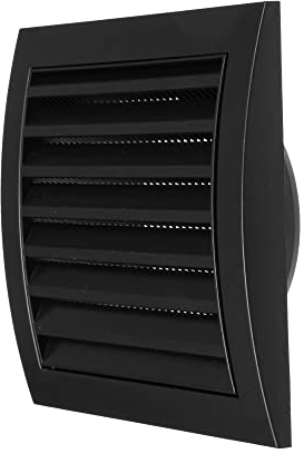 Ventilación de campana de escape con pantalla de protección de plagas integrada, blanco 100 mm, cubierta de ventilación de aire, cubierta de conducto de ventilación de escape HVAC, tapa de escape