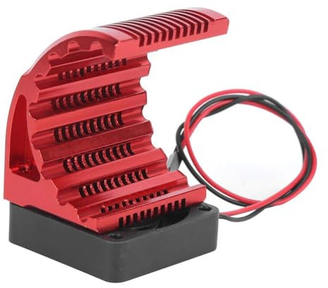 Rc Motor Kühlkörper, Aluminiumlegierung & Kunststoff Motor Kühlkörper Mit Lüfter Rc Car Upgrade Zubehör Für 4274 7282 1515 Rc Car 42Mm Motor Rc Lüfter