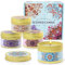 LA BELLEFÉE Duftkerzen Geschenkset, 100% Sojawachs Kerze in Dose für Aromatherapie - Leinen, Apfel Zimt, Lavendel & Vanille, Rose & Sandelholz, für Weihnachten, Lehrer Geschenk, Yoga,Valentinstag