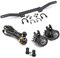 R 1200 GS 2004-2013 Standard Adventure zusätzliche zusätzliche Scheinwerferhalterung + E9 IP67 ZUGELASSEN 40W LED-Scheinwerfer + Relaisverkabelung KIT