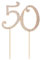 STOBOK 50 Kuchen Topper 50Th Geburtstag Cupcake Topper Glänzenden Strass Kuchen Topper für Frauen 50 Geburtstag Party Dekoration