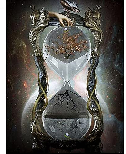 Diamond Painting Fantasy Sanduhr，5D Diamant Painting Bilder Groß，DIY Diamond Painting Set，Malen nach Zahlen Diamant，Diamant Malerei Erwachsene und Kinder，für Home Wall Dekoration-35x48in,90x120cm