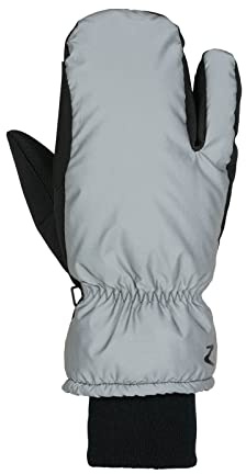 HORZE Reflektierende 3-Finger Handschuhe, Silber, 9