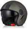 ORIGINE Motorradhelm Jethelm Rollerhelm mit Visier ECE Zertifizierung (Basic Black Titanium,XL)