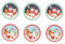 Invero Set of 6 Fun Children’s Christmas Themed Plastic Festive Serving Plate - Stackable, Reusable Tableware Plates - Ideal for Kids Parties, Snacks, Lunches, Dinners and More (11-Inch)