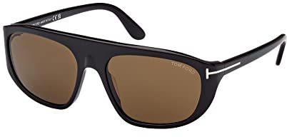 Tom Ford Sonnenbrillen EDWARD-02 FT 1002 Shiny Black/Roviex 58/17/135 Unisex