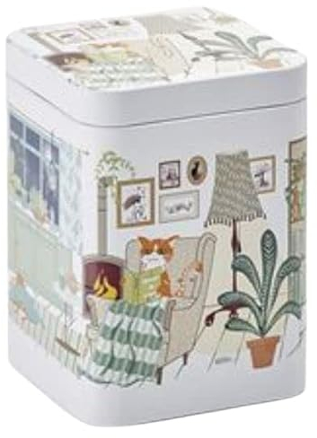 Cha Cult teemando® Dose Oskar, 100 g Weißblech, eckig, Stülpdeckel 10 x 7,3 x 7,3 cm