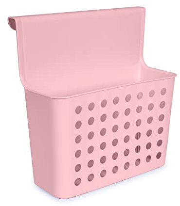 PracticDomus Cesta Colgante Organizadora Balance para Puertas de Armarios. Ideal Productos Limpieza (Rosa)
