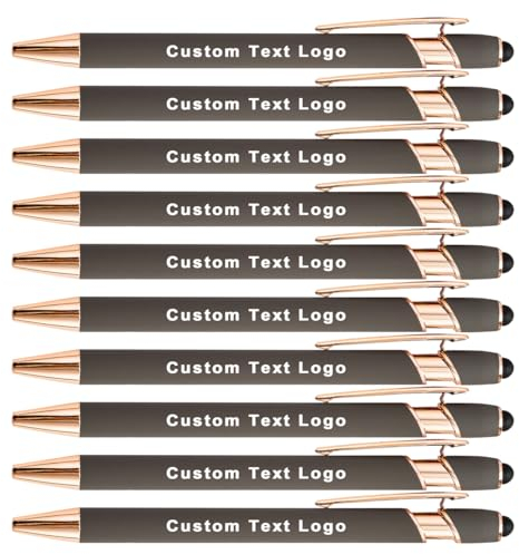 Penne Personalizzate con Nome Penna Personalizzata per Chiesa Riunione Matrimonio Penne da Personalizzare con Stilo 100 Pcs grigio