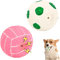 Jodsen 2 Stück Latex Gummi Hund Quietsche Spielzeug,Quietschende Hundebälle,Weiche Bouncy Fetch Bälle,Football Chew Hundeball für Mittlere Kleine Haustiere Interaktives Spielen