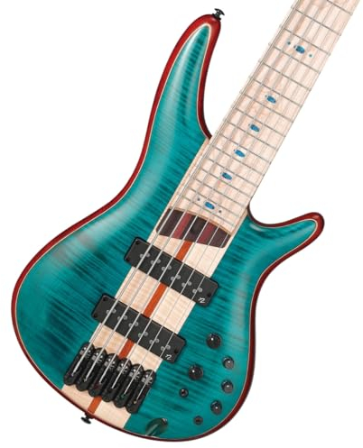 Ibanez SR1426B Premium Caribbean Green Low Gloss 6-String Electric Bass Guitar with Gig Bag
