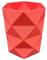 Pot à Crayon Écoresponsable – rouge – Organisateur Polyvalent Bureau & Maquillage – Design Moderne et Durable – Fabrication Française en PLA Biodégradable