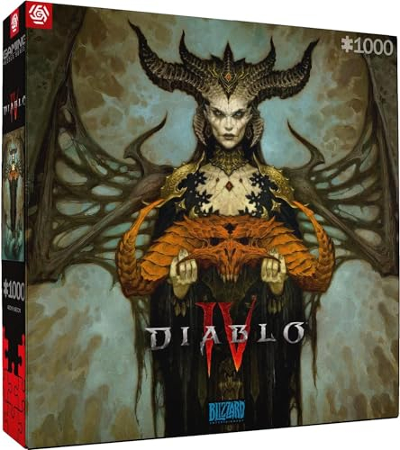 Good Loot Gaming: Diablo IV Lilith - 1000 Piece Jigsaw Puzzle - Game Puzzle - Screen Effect - for Video Game Fans - Gamer Puzzle -for Adults and Children 12+ - 27 X 19