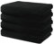 4 er Set Duschtücher 70x140 cm | Frottee Hantücher Weich & Flauschig | 100% Baumwolle | Frottier Duschtuch Badetuch Badehandtuch Groß | 500 g/m² | Oeko-Tex | Ôhm | Schwarz