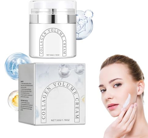 Crème Visage Au Collagène, Crème Anti-Rides Collagène, Crème Raffermissante Anti-Âge Pour Le Visage, Creme Anti Rides Femme, Réduit Les Rides Et Stimule Le Collagène, 50g