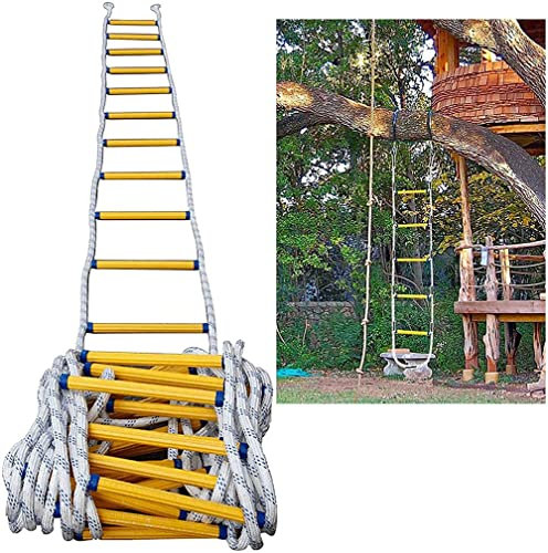 Strickleiter, Sicherheitsleiter, Notleiter, 2–4-stöckig, schwer entflammbare Strickleiter, tragbare weiche Nylonleiter/3 Meter