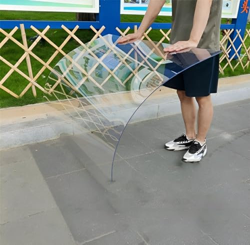YHKJLYH Klare Polycarbonat-Dachplatten, Kunststoff-Dachplatten, Flexible Kunststoffplatte, Acryl-n-Abdeckung für Gewächshaus/Fenster/Dach/Überdachung/Außenbereich/Unterstand, Glasersa