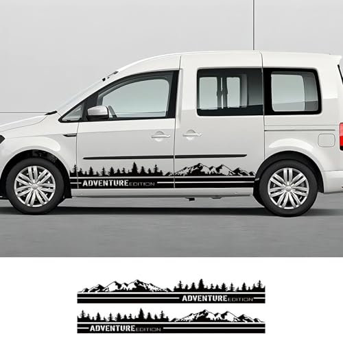 CUYENGT Autoaufkleber, Camper Van-Grafiken, Vinyl-Aufkleber, passend für VW Caddy MK1 MK2 MK3 MK4 2 3 4 Maxi KombiZubehör