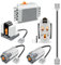 BriCool Kit moteur 6 en 1 compatible avec Lego Technic, kit de construction motorisé à monter soi-même, ensemble de moteurs avec M-Motor, télécommande, récepteur, boîtier de batterie, câble