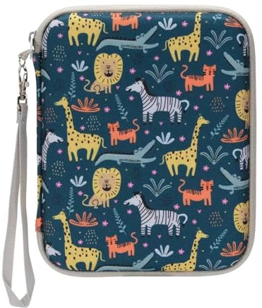 Noaya Card Case Card Holder - 80 Pockets Card Binder Folder with Zipper, Portable Card Holder Compatible with 2.3 * 3.4 Inch Yoto Card, Toy Card Box Card Organiser for Travel Camping Outdoor(Animal)