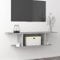 CINDERFUL TV-Wandschrank Betongrau 103x30x26,5 cm,Trendiger und praktischer Hängeschrank für das Wohnzimmer in Betonoptik TV-Möbel, TV-Bänke