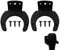 2PCS Microphone Wall Hook Holder, Microphone Hanger Headset Mount Wall, Microphone Wall Hanger Rack, Wireless Microphone Hanger Microphone Accessories