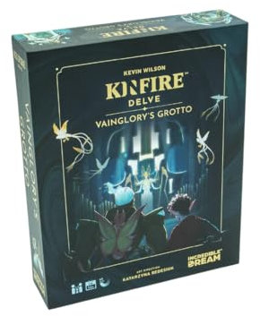 Incredible Dream Kinfire Delve: Vainglory’s Grotto – Solo or 2-Player Tactical Card and Dice Game – Puzzle-Focused Fantasy Adventure – 60+ Minute Gameplay – Compact, Replayable, Ages 14+
