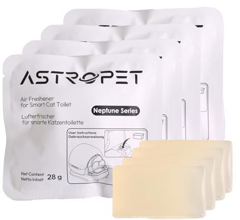AstroPet Geruchsvernichter für Neptune Series Selbstreinigende Katzentoilette, Lufterfrischer für die Neptune Series(4 Stück)(Geruchsvernichter)