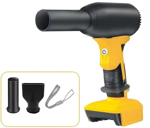 18 V kabelloses Gebläse mit 400 G Winddruck, 500 W hohe Leistung, 3 Geschwindigkeitsstufen, kompatibel mit mehreren Batteriemarken, für Auto-Trocknen, Tastaturreinigung, Luftbett-Aufblasen (2)