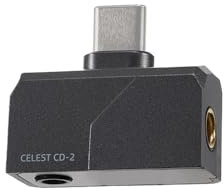 syeindunce Celest - Amplificatore portatile IEM DAC, amplificatore per monitor in-ear, da USB C a uscita 3,5/4,4 mm, ad alta risoluzione 32bit/384 kHz, mini auricolari Hi-Fi per telefono/PC (grigio)