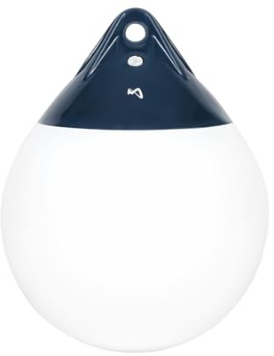 Mesle Kugelfender Globe, ø 30 cm orange, Fender Boje, Bootsfender rund aufblasbar, Ankerboje, Fender Boot Schiff Yacht, Markierungsboje