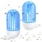 Lampe Anti Moustique Électrique Anti Moucherons Cuisine Interieur Plug in 2 Packs, 2100V Anti Mouches avec Lumière LED Ampoule Attrape Moucheron Pour Intérieur, Extérieur, Cuisine, Jardin