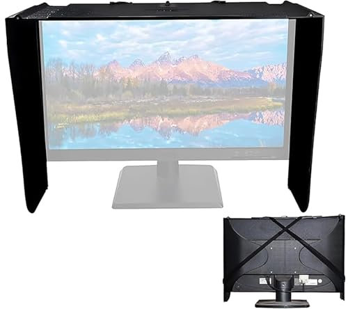 HDCCDM Laptop-Sonnenschatten, Computer Monitor Hood Sunschade, Faltbarer Anti-Blend, 3-seitige Schattierung, Die Privatsphäre Und Schutz Bietet, Passt Praktisch Alle 17 bis 27 Laptops