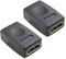 HDXH 2 PCS Female to Female Adapter 4K@60Hz, to Connector, Coupler 2.0, female to female adapter For PC, PS5, PS4, Xbox, DVD, TV etc(Black)