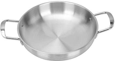 CLISPEED 1Pc Korean Ramen Pot Double Ears Stainless Steel Soup Pot for Induction and Gas Cookers Multi Functional with Strong Load Bearing Capacity Safe and Comfortable Grip