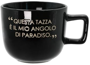 KASANOVA Tazza Jumbo 500 ml Scritta Quotes Nera