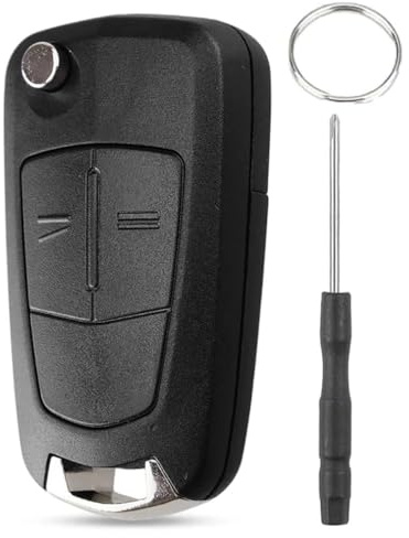 Corsa Autoschlüssel Hülle,2 Tasten Schlüsselgehäuse für Vauxhall Astra H | für Opel Zafira Tigra Vectra Meriva Insignia Signum Ersatz Schlüssel Gehäuse