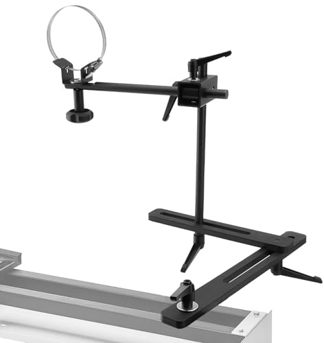 Lathe Dust Hood Bracket Stand for Woodturning Dust Collection System | Heavy-Duty Carbon Steel Lathe Dust Hood Holder Attachment(Dust Hood And Hose Are Not Included)