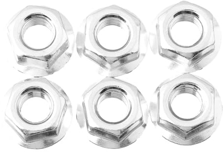 CashMuch 6-Pack Guide Bar Nuts for Chainsaw, Replacement Part 503220001, Metal Flange Lock Nuts