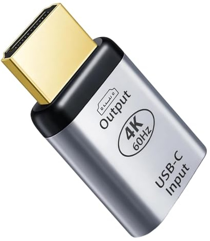 Mlifleue Wireless USB C to HDMI Adapter, Wireless Female Type C Source to HD Sink TV Adapter, 4K 60Hz HDR Video 3.1 USBC to HDMI Converter Compatible with Many Models of Tablet/Phone/Laptop