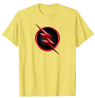 The Flash TV Series Reverse Flash Logo Maglietta, Uomo, Limone, XL
