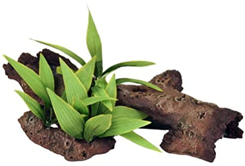 Rosewood Mopani Wood with Plants Aquarium Decor, Medium