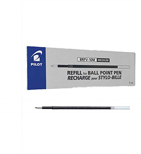 PILOT Ersatzminen für Acroball Medium schwarz 12 Stück