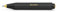 Kaweco CLASSIC SPORT Kugelschreiber Black I Business Kuli aus hochwertigem Kunststoff I Klassischer Kuli in Schwarz I 12 g Taschen-Kugelschreiber mit Herzkurvenmechanik I Druckkugelschreiber 10,5 cm
