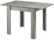 B&D home Esstisch LIVIUS, 80-120x80cm, ausziehbarer Esszimmertisch Küchentisch Holztisch für Küche, Esszimmer, modern Design, Beton Optik, 11218-80-BETO