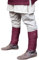 Burgschneider - Wollwadenwickel Aki - Rot (Standard, Unisex, Wolle) Historisch - Early Medieval, Viking