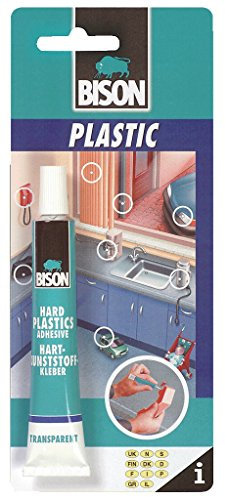 4 x 6305315 Bison Rigid Hard Plastics Repair Adhesive Glue 25ml Extra Strong and Waterproof