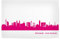 artboxONE Poster 30x20 cm Städte Ruhrpott 04 Pink Skyline Print Monochrome - Bild Ruhrpott City City