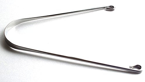 6 x Edelstahl Metall Zungenreiniger Schaber Mundhygiene Mundgeruch